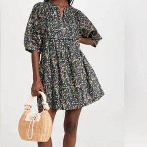 Trovata Paola Dress in Botanical Scatter Floral Birds of Paradis Size X-Small